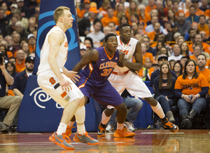 When Baye Moussa Keita left with an injury in Syracuse's win over Clemson on Sunday night, Jerami Grant was thrust into a position that he hasn't played since middle school. 