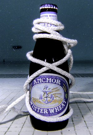 Anchor Winter Wheat has a dark pour and has a strong scent of roasted malt. The beer is highly carbonated with bold, hoppy flavors. It would go well with a hearty meal.