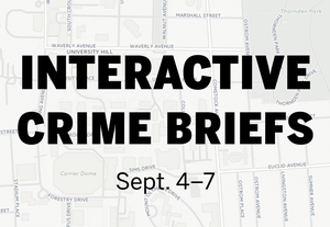 Take a look at where criminal activity occurred near the SU campus during the past weekend.