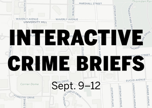 Here's a look at the criminal activity that occurred near campus in the past week.