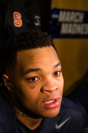 Dajuan Coleman and the Orange react to playing the NCAA Tournament's cinderella, Middle Tennessee State, in the Round of 32 on Sunday. 