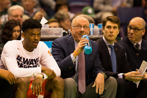 Jim Boeheim and Syracuse cruised past seventh-seeded Dayton to advance into the NCAA Tournament Round of 32 on Sunday.