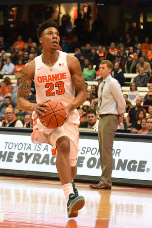 Malachi Richardson scored 23 points to lead Syracuse to an improbable Elite Eight victory over Virginia 