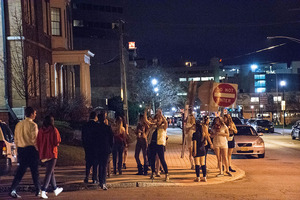 SU students enjoy a night out in Syracuse. One of the popular bars near campus, DJ's on the Hill, is now using a scanner designed to more effectively detect fake IDs.