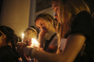 Participants at the vigil said the names of those they would like to remember from the the Sept. 11 tragedy — either silently or out loud.