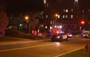 Three Syracuse Police Department officers have been accused of assaulting a man following a traffic stop. In the above photo, Syracuse police and Syracuse University's Department of Public Safety mark off an area following a shooting near Walnut Park earlier this fall.