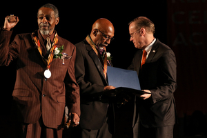 Awards were given to community members who make a difference in the community. Two members of the Faith Hope Community Center were awarded this year.