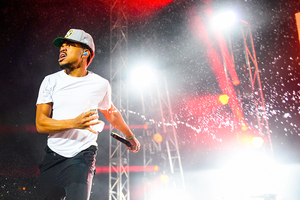 Chance the Rapper, above, grew up in Chicago and started his own non-profit organization, SocialWorks, to raise money for arts education programs in Chicago Public Schools.