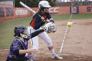 Syracuse, pictured against Niagara, could only muster one run against UNC's Brittany Pickett, who finished with seven strikeouts.