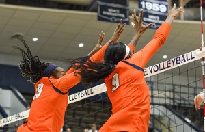 Santita Ebangwese played in her final collegiate game on Saturday.