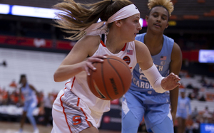 Tiana Mangakahia repeated the ACC Player of the Week honor after a historic triple-double in SU's conference home-opener.