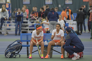 Syracuse started by losing its doubles point en route to a 5-2 loss.