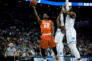 Frank Howard goes up for a layup against Duke.