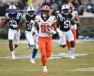 Moe Neal ran for 115 yards on Saturday. 