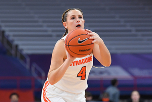 Mangakahia finished with 736 assists in three seasons at Syracuse, leading the nation in the category twice.