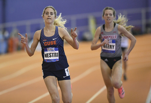 Amanda Vestri has won all three 5,000-meter races she’s participated in, including the ACC Indoor Championships.