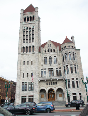 The city plans to use the grant money for the median along East Washington Street, which was used for planting beds and pedestrian walking space before its current role as parking space.