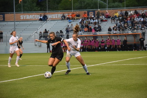 Syracuse held Lafayette to four shots in a 4-1 win, scoring three goals on its own in the first half.