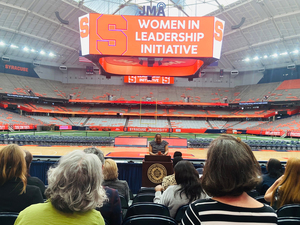 Felisha Legette-Jack spoke about how her experiences as a woman have shaped and impacted her over the course of her coaching career.
