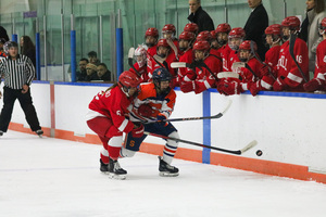 Despite leading No. 6 Cornell 2-0 at the end of the first period, Syracuse allowed the Big Red to take over with five unanswered goals.