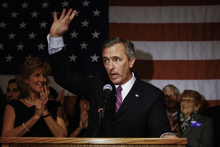 John Katko addresses the crowd after defeating incumbent Dan Maffei to win a seat in the United States House of Representatives. Katko was down by 8 percent in September polls, but came back to win by about 20 percent.