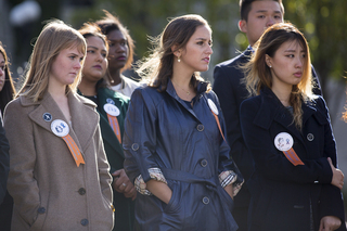 (From left) Jessica Faunce, Molly Smith and Yuqing 